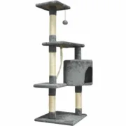 Arranhador para Gatos Paloma Dark Cinzento Poliéster Felpa Madeira (1 Unidade) Animais de Estimação - nacloset 2