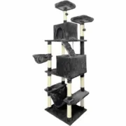 Arranhador para Gatos Taylor Dark Cinzento Felpa Animais de Estimação - nacloset 2