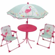 Móveis de jardim Fun House Infantil Flamimgo rosa 4 Peças Casa | Jardim - nacloset