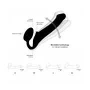 Dildo Strap-on-me Semi-Realistic Preto L Consoladores - nacloset 2