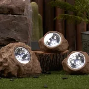 Lâmpada solar Lumisky ROCKY BROWN Cinzento (3 Unidades) (3 Peças) A Preço de Revenda - nacloset 2