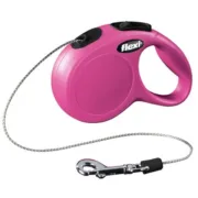 Trela para Cães Flexi NEW CLASSIC 3 m Cor de Rosa Tamanho XS Animais de Estimação - nacloset