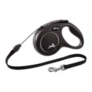 Trela para Cães Flexi NEW CLASSIC Preto M Animais de Estimação - nacloset