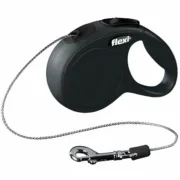 Trela para Cães Flexi New Classic 8 m Preto Tamanho M Animais de Estimação - nacloset
