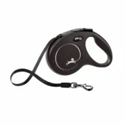 Trela para Cães Flexi New Classic 8m Preto Tamanho L Animais de Estimação - nacloset