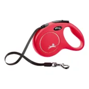 Trela para Cães Flexi NEW CLASSIC 3m Vermelho Tamanho XS Animais de Estimação - nacloset