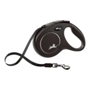 Trela para Cães Flexi NEW CLASSIC 3m Preto Tamanho XS Animais de Estimação - nacloset