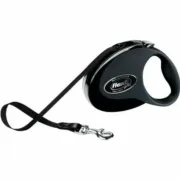 Trela para Cães Flexi New Classic 5m Preto Tamanho S Animais de Estimação - nacloset