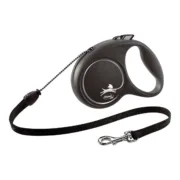 Trela para Cães Flexi BLACK DESIGN 5 m Tamanho M Silver Animais de Estimação - nacloset