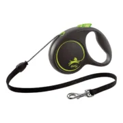 Trela para Cães Flexi BLACK DESIGN 5 m Tamanho M Verde Animais de Estimação - nacloset