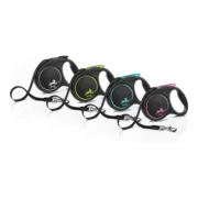 Trela para Cães Flexi BLACK DESIGN 5 m Tamanho S Silver Animais de Estimação - nacloset 2