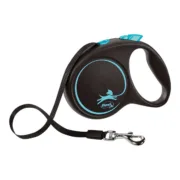 Trela para Cães Flexi BLACK DESIGN 5 m Azul Tamanho S Animais de Estimação - nacloset