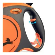 Trela para Cães Flexi XTREME 5 m Laranja Tamanho M Animais de Estimação - nacloset 2