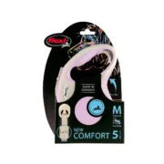 Trela para Cães Flexi New Comfort Cor de Rosa Tamanho XS (3 m) Animais de Estimação - nacloset