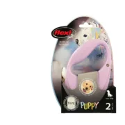 Trela para Cães Flexi Puppy 2 m Cor de Rosa Animais de Estimação - nacloset 2
