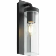 Luz de Parede Brilliant Aosta Preto Metal Plástico 25 W E27 Casa | Jardim - nacloset 2