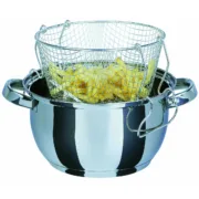 Frigideira com cesto GSW Aço inoxidável Ø 22 cm Prateado Cozinha | Gourmet - nacloset 2