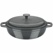 Caçarola com Tampa GSW Cinzento Creme Aço inoxidável Ø 30 cm Cozinha | Gourmet - nacloset