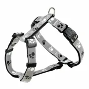 Arnês para Cães Trixie Silver Reflect Preto Cinzento Animais de Estimação - nacloset 2