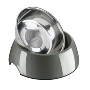 Comedouro para Cão Hunter Cinzento 350 ml Aço inoxidável Animais de Estimação - nacloset