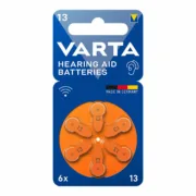 Pilha para aparelho auditivo Varta Hearing Aid 13 6 Unidades Cintos Vibratórios e Eletroestimuladores - nacloset