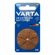 Pilha para aparelho auditivo Varta Hearing Aid 312 PR41 6 Unidades Cintos Vibratórios e Eletroestimuladores - nacloset