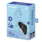 Succionador de clítoris Love Triangle Air Pulse Satisfyer Love triangle Preto Presentes - nacloset 2