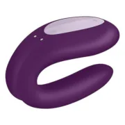 Vibrador Dupla Estimulação Satisfyer Double Joy Roxo Sexshop - nacloset 2