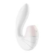 Vibrador Dupla Estimulação Satisfyer Supernova Branco Sexshop - nacloset