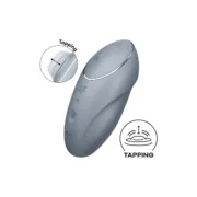 Massajador Satisfyer Tap & Climax Azul Massagem Erótica - nacloset 2