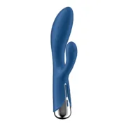 Vibrador Dupla Estimulação Satisfyer Spinning Rabbit 1 Azul Sexshop - nacloset