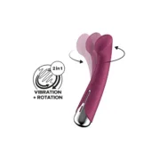 Vibrador de Ponto G Satisfyer Spinning G-Spot 1 Vermelho 23,5 x 11,7 x 7,5 cm Sexshop - nacloset 2