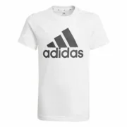 Camisola de Manga Curta Adidas Essentials  Branco Moda | Acessórios - nacloset