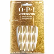 Unhas postiças Opi #Break the Gold 30 Peças Estética e Tratamentos Corporais - nacloset