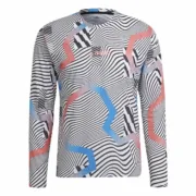 Camisola de Manga Comprida Homem Adidas Terrex Primeblue Trail Branco Desporto | Lazer - nacloset