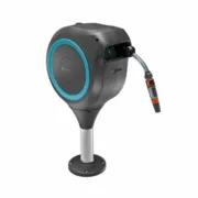 Porta-mangueira Gardena RollUp Ø 13 mm Madeira Automático De solo 20 m Casa | Jardim - nacloset