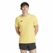 Camisola de Manga Curta Homem Adidas Adizero Essentials Amarelo Desporto | Lazer - nacloset 2