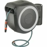Porta-mangueira Gardena RollUp Ø 13 mm Plástico Automático De parede 25 m Casa | Jardim - nacloset
