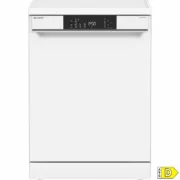 Lava-louça Sharp QWNA1FF49DWES Branco 60 cm Cozinha | Gourmet - nacloset 2