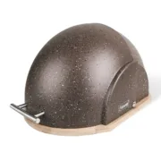 Cesta do Pão Feel Maestro MR-1678 Castanho Bronze Prateado Madeira Plástico 1 Peça Caixas de cozinha e caixas de pão - nacloset
