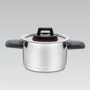 Caçarola com Tampa Feel Maestro MR-3530-22 Preto Vermelho Aço Aço inoxidável Plástico Ø 22 cm 4,2 L Cozinha | Gourmet - nacloset