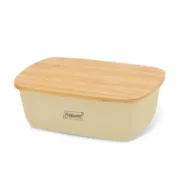 Cesta do Pão Feel Maestro MR-1776-IVORY Marfim Madeira Plástico 1 Peça 34,5 x 13 x 23,5 cm Caixas de cozinha e caixas de pão - nacloset