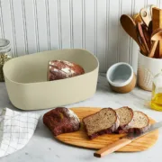 Cesta do Pão Feel Maestro MR-1776-IVORY Marfim Madeira Plástico 1 Peça 34,5 x 13 x 23,5 cm Caixas de cozinha e caixas de pão - nacloset 2