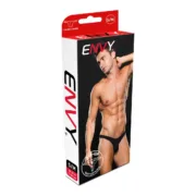 Tanga Envy Lowrise Zip Preto L/XL Cuecas - nacloset