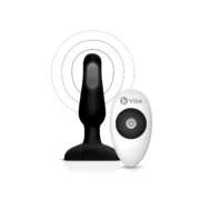 Plug Vibratório com Comando Novice Preto B-Vibe NOVICE Preto Sexshop - nacloset 2