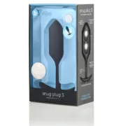 Plug Snug 3 Preto B-Vibe SNUG PLUG 3 Preto Consoladores - nacloset