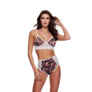 Conjunto de Lingerie com Renda Baci Lingerie Floral & Lace S/M Cuequinhas e tangas - nacloset