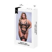 Conjunto de Lingerie Baci Lingerie Preto 3 Peças Cuequinhas e tangas - nacloset
