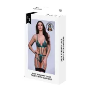 Conjunto de Lingerie Baci Lingerie Lace Teddy Verde (M/L) Cuequinhas e tangas - nacloset