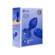 Vibrador B-Vibe Vibrating Jewel Azul Marinho L/XL Sexshop - nacloset